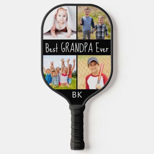 Beste opa, ooit 4 Fotogram Uw kleur Pickleball Paddle (Voorkant)