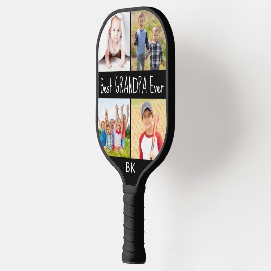 Beste opa, ooit 4 Fotogram Uw kleur Pickleball Paddle (Links)