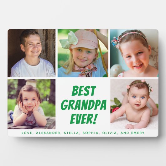 Beste opa ooit 5 Fotoserie Fotoplaat (voorkant)