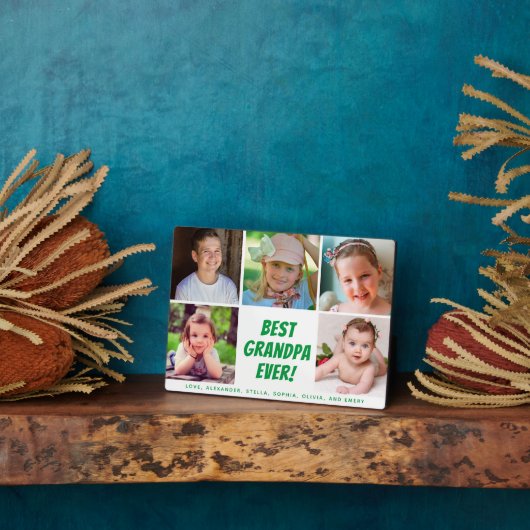 Beste opa ooit 5 Fotoserie Fotoplaat (Zijkant)