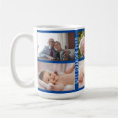 Beste opa ooit 6 Foto Aangepast oplage blauw Koffiemok (Links)