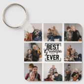 Beste opa ooit 8 foto collage sleutelhanger (Voorkant)