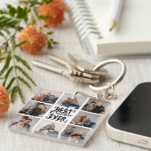 Beste Opa Ooit 8 Foto Collage Sleutelhanger (Voorkant Rechts)
