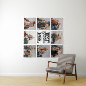 Beste Opa Ooit 8 Foto Collage  Wandtapijt Wandkleed (In Situ (horizontaal))