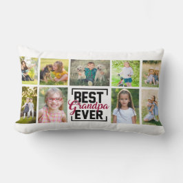 Beste opa ooit 9 familiefotocollage kussen
