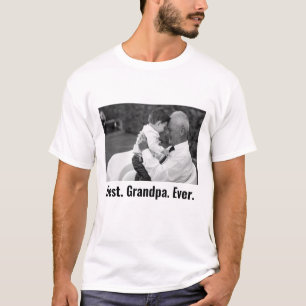 Beste opa ooit aangepaste familie foto t-shirt