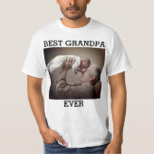 Beste opa ooit Aangepaste Foto Creëer Uw Eigen T-S T-shirt (Voorkant)