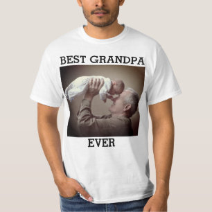 Beste opa ooit Aangepaste Foto Creëer Uw Eigen T-S T-shirt