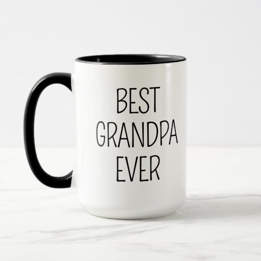 Beste Opa Ooit Aangepaste Foto Grootvader Verjaard Mok (Links)