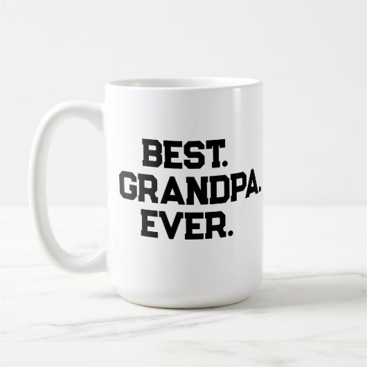 Beste Opa Ooit Aangepaste Fotobeker Koffiemok (Links)