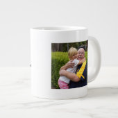 Beste opa ooit aangepaste fotomok grote koffiekop (Voorkant rechts)