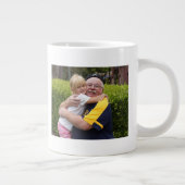 Beste opa ooit aangepaste fotomok grote koffiekop (Rechts)