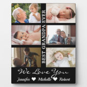 Beste opa ooit aangepaste foto's opa-kinderen fotoplaat (Voorkant)