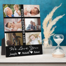 Beste opa ooit aangepaste foto's opa-kinderen fotoplaat