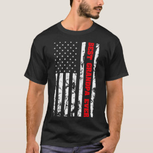 Beste opa ooit Amerikaanse opa - patriottische op T-shirt