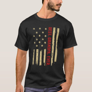 Beste opa ooit Amerikaanse vlag, opa Fath T-shirt