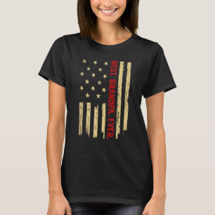 Beste opa ooit Amerikaanse vlag, opa Fath T-shirt