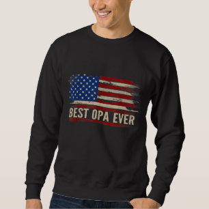  beste opa ooit Amerikaanse vlag Vaderdag G Trui