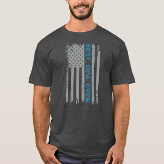 beste opa ooit Amerikaanse vlag Vaderdag T-shirt