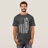 Beste opa ooit Amerikaanse vlagvaders T-shirt (Voorkant volledig)