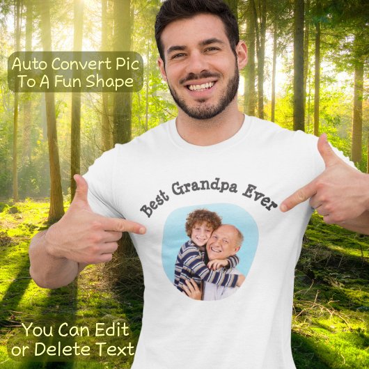 Beste opa ooit | Automatisch afbeelding omzetten n T-shirt