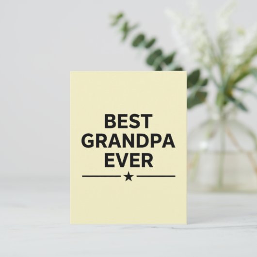 Beste opa ooit  briefkaart (Staand voorkant)