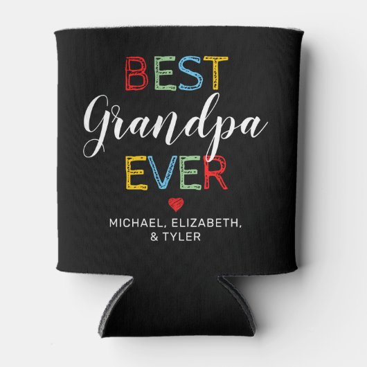 Beste opa ooit cadeau 4 foto Koelbox Blikjeskoeler (Voorkant)