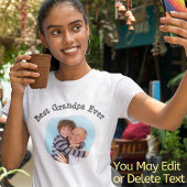 Beste opa ooit Creëer uw eigen fototekst cool T-shirt