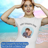 Beste opa ooit Creëer Uw eigen tekst Foto Cool T-shirt