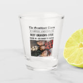 Beste Opa Ooit Custom krantenfoto Shot Glas (Voorkant)