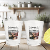 Beste Opa Ooit Custom krantenfoto Shot Glas