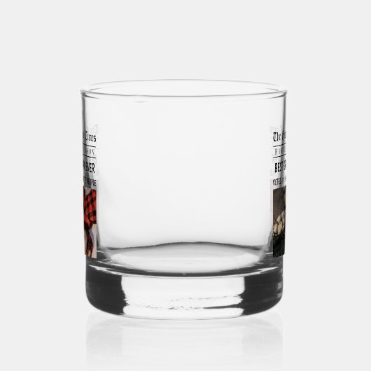 Beste Opa Ooit Custom krantenfoto Whisky Glas (Links)