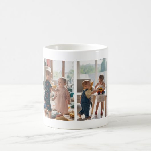 Beste Opa Ooit Custom Photo Collage Koffiemok (Center)