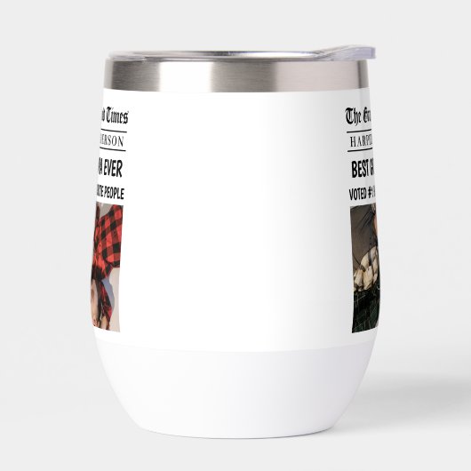 Beste Opa Ooit Custom Photo Krant Headline (Links)