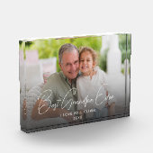 Beste opa ooit Cute kleinkind Aandenken Fotoblokken (Links)