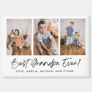 Beste Opa Ooit Drie Fotomagneten Magneet