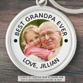 BESTE OPA OOIT Een foto gepersonaliseerd Sleutelhanger