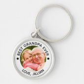 BESTE OPA OOIT Een foto gepersonaliseerd Sleutelhanger (Voorkant)