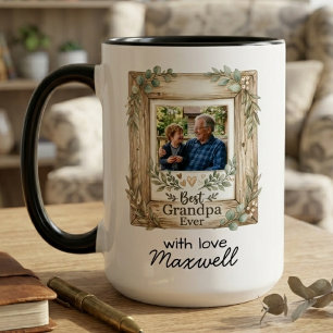 Beste opa ooit foto cadeau van kleinkind  mok