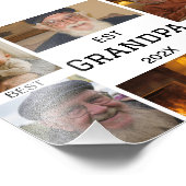 Beste Opa Ooit Foto Collage Afdruk (Hoek)