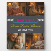 Beste Opa Ooit Foto Collage Fotoplaat (Voorkant)