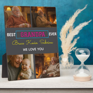 Beste Opa Ooit Foto Collage Fotoplaat