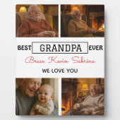 Beste Opa Ooit Foto Collage Fotoplaat (Voorkant)