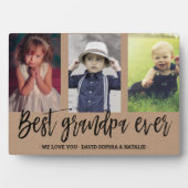 Beste opa ooit Foto Collage Grootvader cadeau Fotoplaat (voorkant)