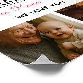 Beste Opa Ooit Foto Collage Poster (Hoek)