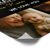 Beste Opa Ooit Foto Collage Poster (Hoek)