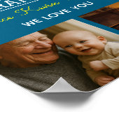 Beste Opa Ooit Foto Collage Poster (Hoek)