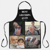 Beste opa ooit foto collage schort (Voorkant)