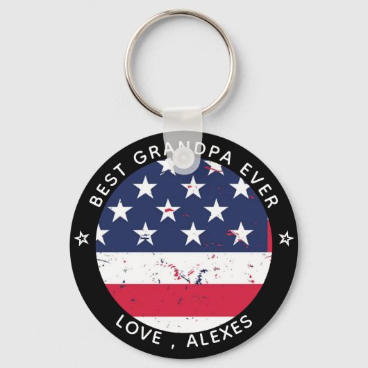 BESTE OPA OOIT Foto Gepersonaliseerde Sleutelhange Sleutelhanger (Achterkant)