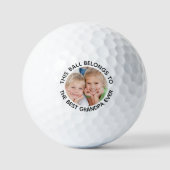 Beste Opa Ooit Foto Golfballen (Voorkant)